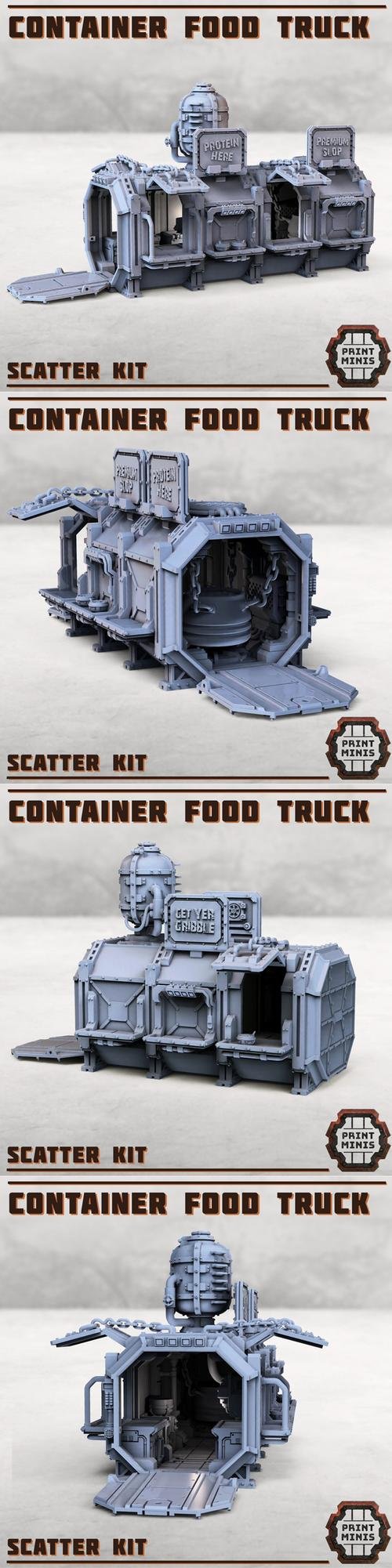 Print Minis - Container Food Truck – 3D Print