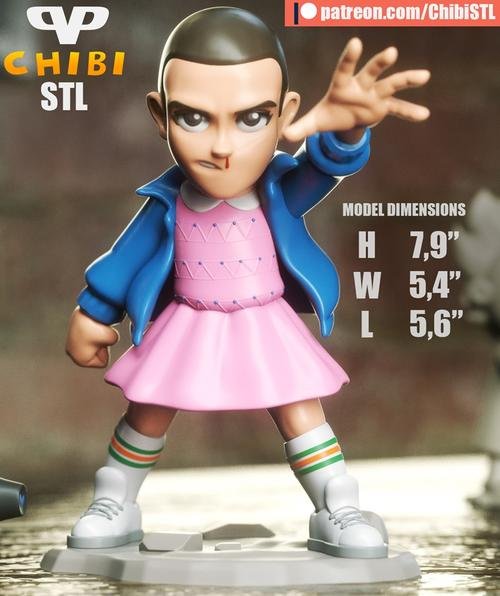 Eleven Chibi – 3D Print
