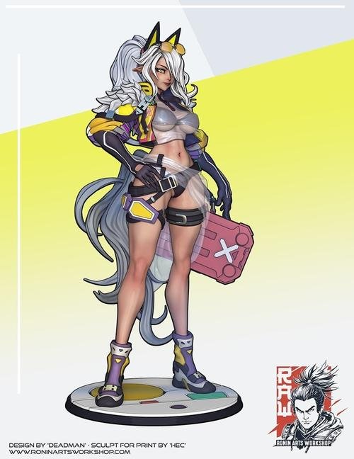 M18 Deadmans SciFi Elf Girl – 3D Print