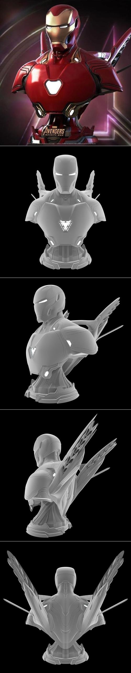 Iron Man MK 50 Bust – 3D Print