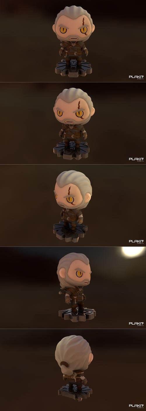 PlaKit - The Witcher - Geralt de Riv – 3D Print