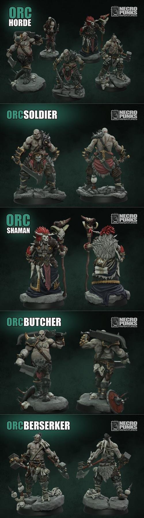 Orc Horde set – 3D Print