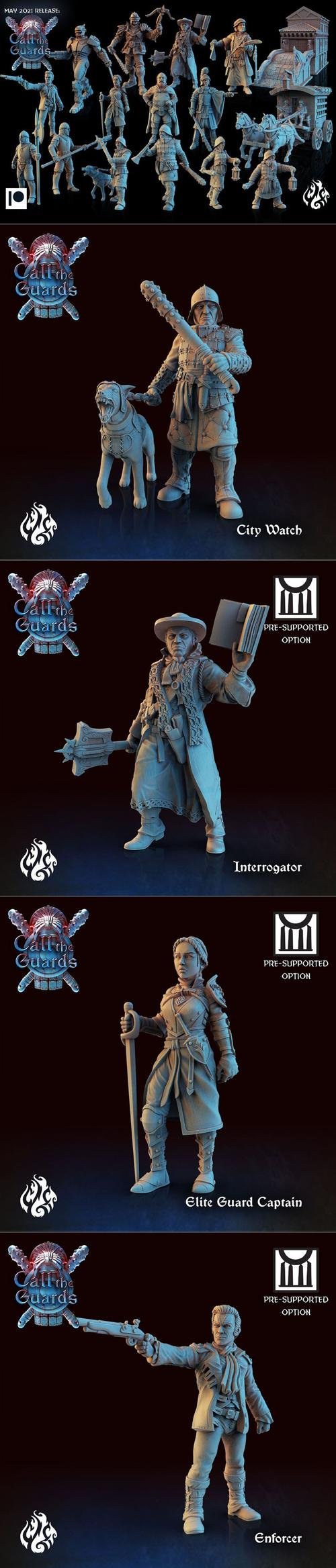 Crippled God Foundry - Call the Guards May 2021 – 3D Print
