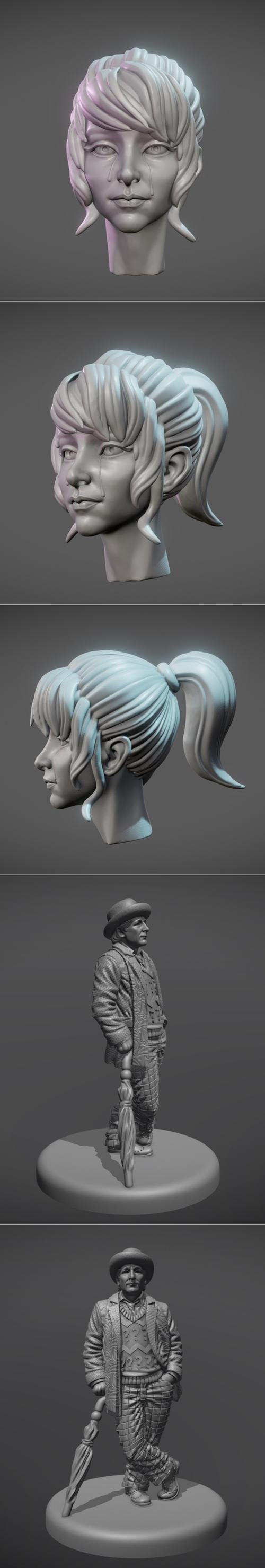 Sad Girl and Doctor McCoy – 3D Print