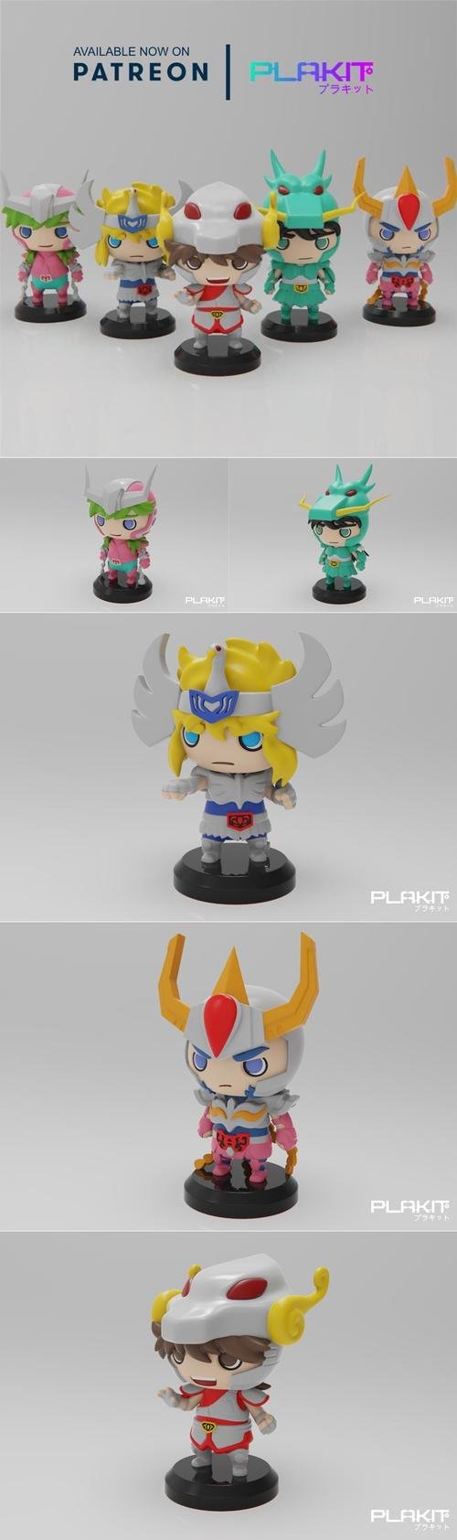 Plakit - Cavaleiros do Zodíaco – 3D Print