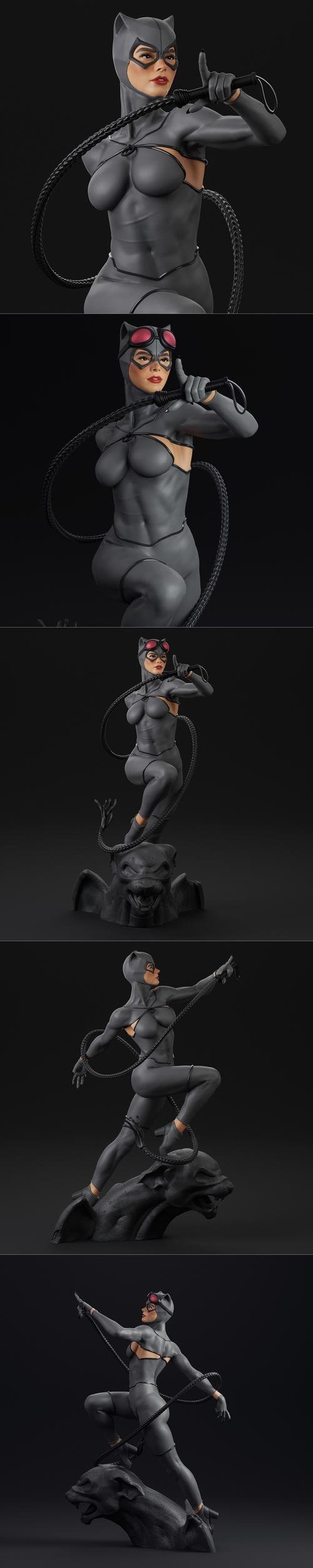 Mulher-Gato, Gargula – 3D Print