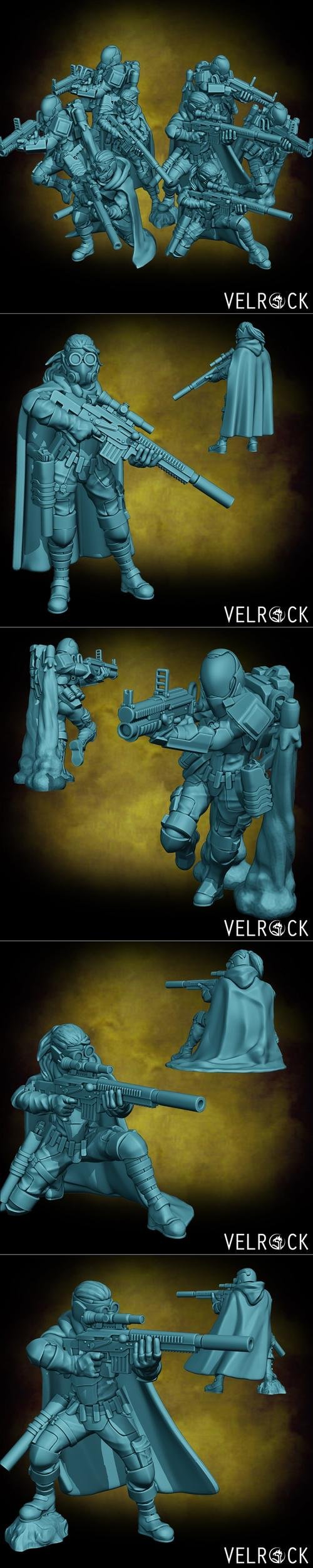 Velrock Art - Tempest Guardsmen Spec Ops Unit – 3D Print