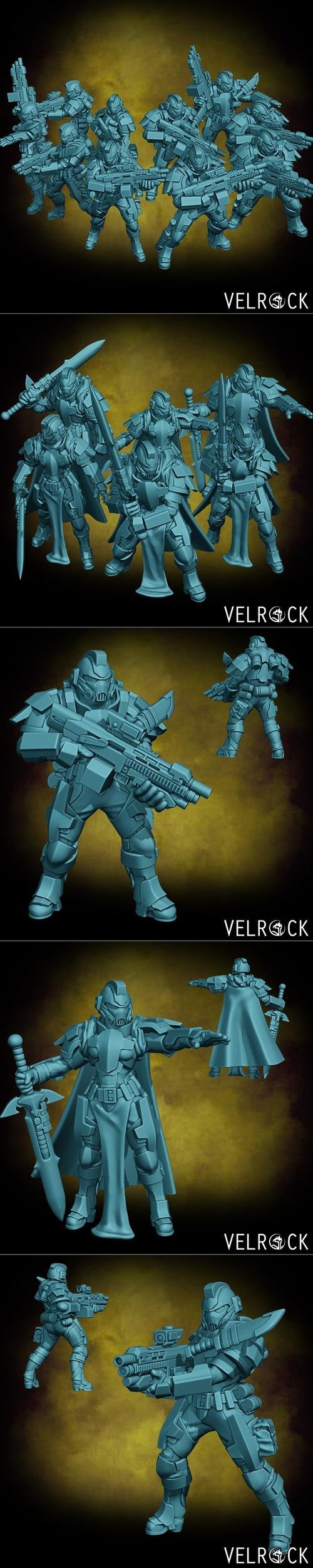 Velrock Art - Tempest Guardsmen Knights Order – 3D Print
