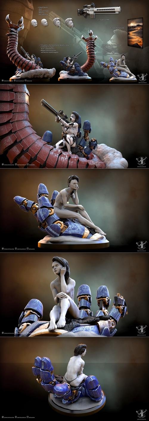 Ritual Casting October 2022 Release - Eris, the Dune Hunter – 3D Print
