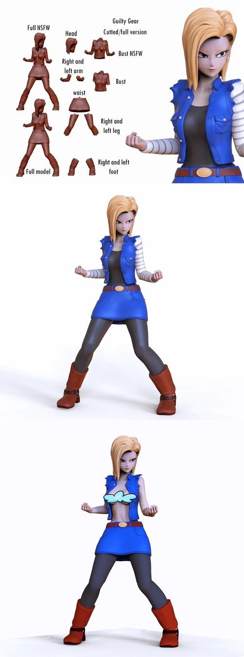 Android 18 and NSFW – 3D Print