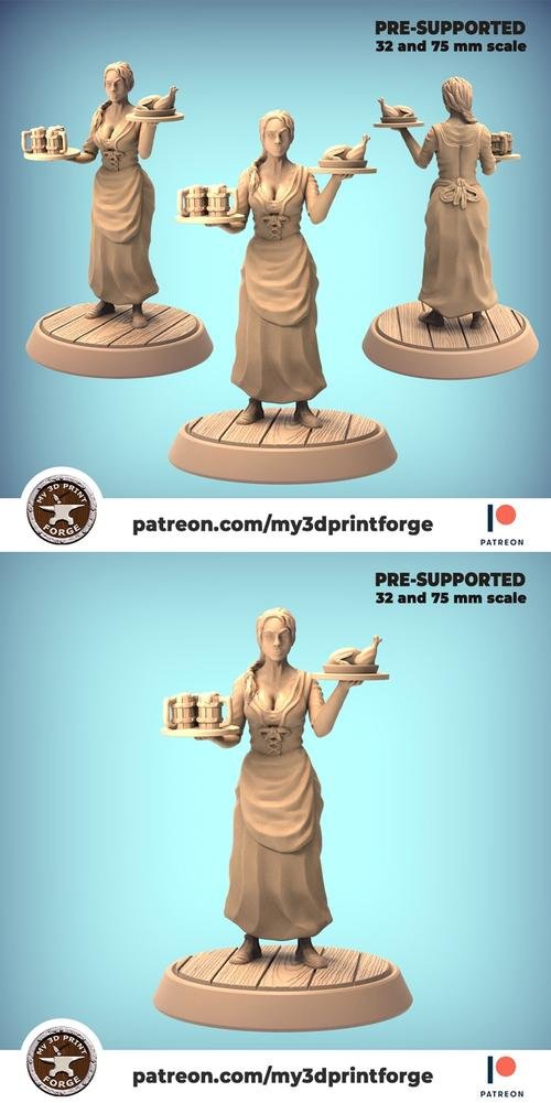 My3DPrintForge - Barmaid – 3D Print