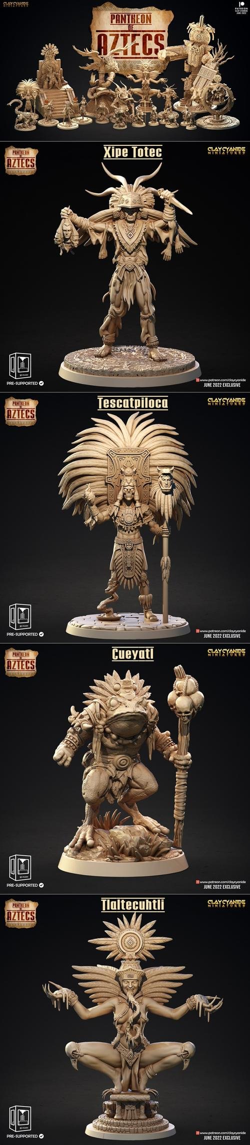 Clay Cyanide Miniatures - Pantheon of Aztecs – 3D Print