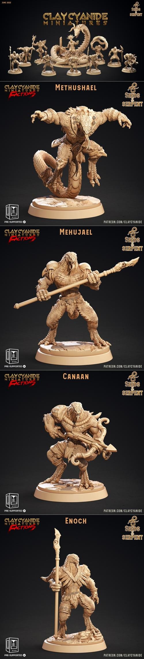 Clay Cyanide Miniatures - Seeds of the Serpent – 3D Print