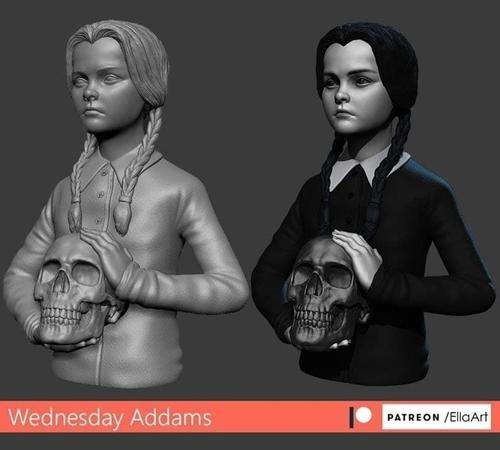 Wednesday Addams Addams Family Values – 3D Print