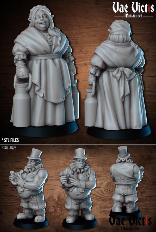 Vae Victis Miniatures - Elf Milk and Ogre Lyra – 3D Print