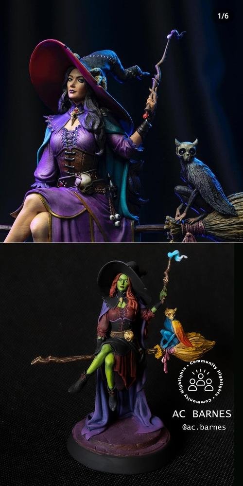 Morgan The Hex Witch and Schrodie – 3D Print