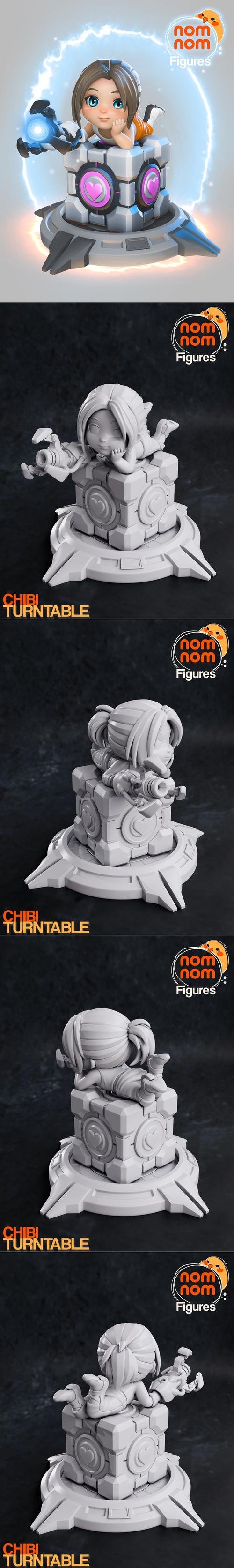 Chibi Chell from Portal – 3D Print