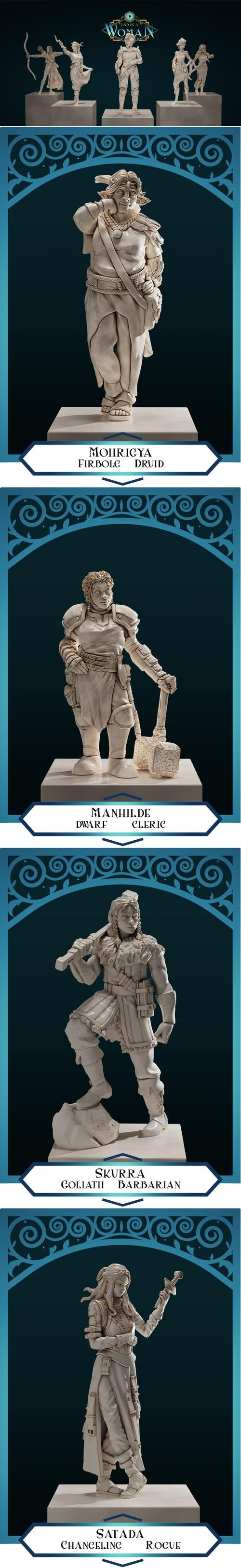 DnD is a Woman – 3D Print