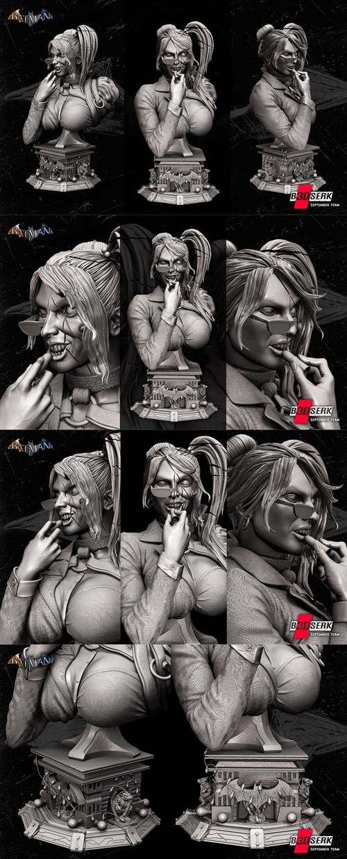 B3DSERK - Harley Quinn Bust – 3D Print