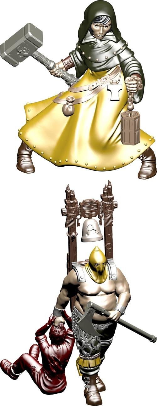 Battle Woman and Executioner – 3D Print