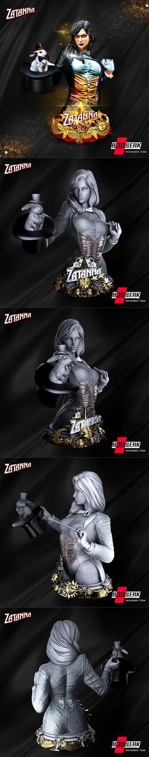 B3DSERK - Zatanna Bust – 3D Print