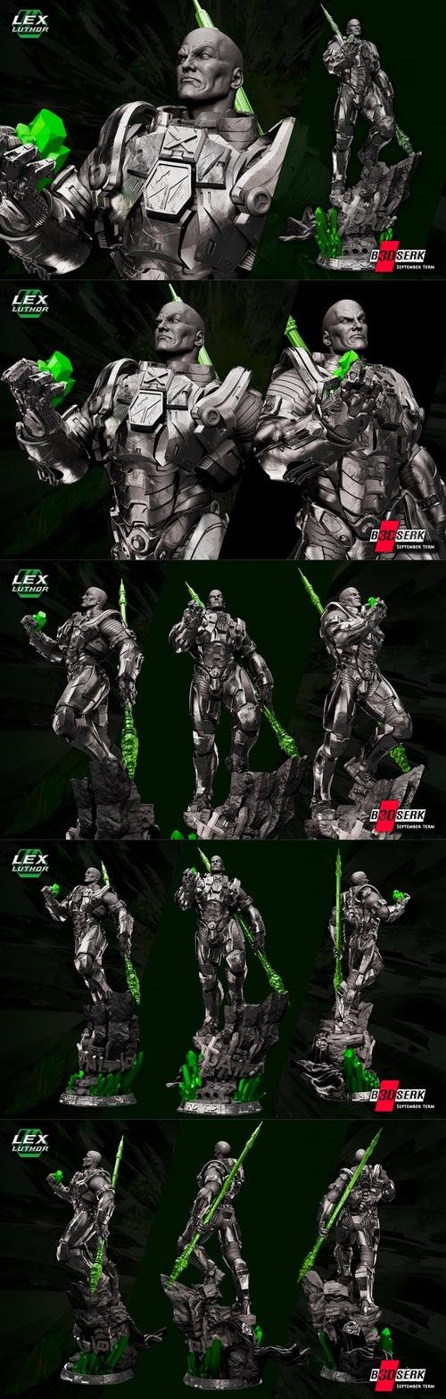 B3DSERK - Lex Luthor Statue – 3D Print