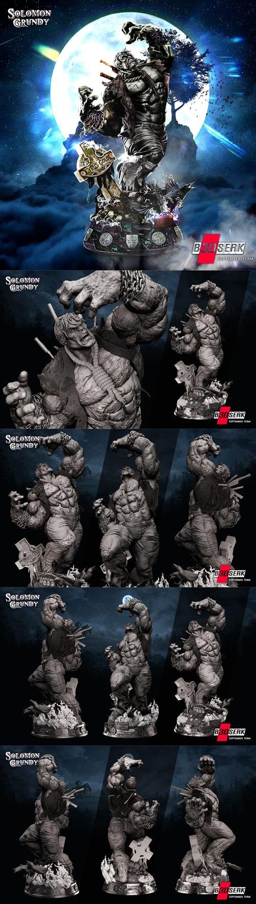 B3DSERK - Solomon Grundy Sculpture – 3D Print