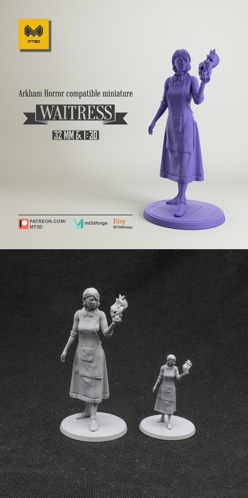 MT3D Forge - Waitress – 3D Print