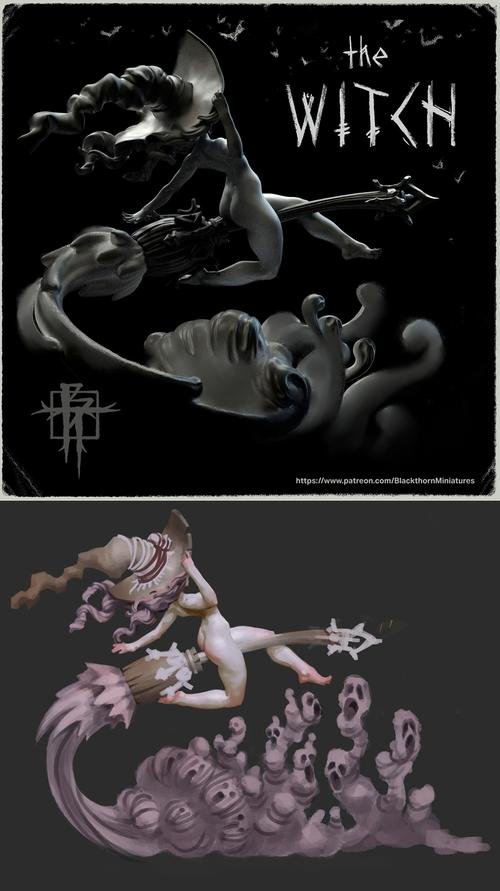 Blackthorn Miniatures - The Witch – 3D Print