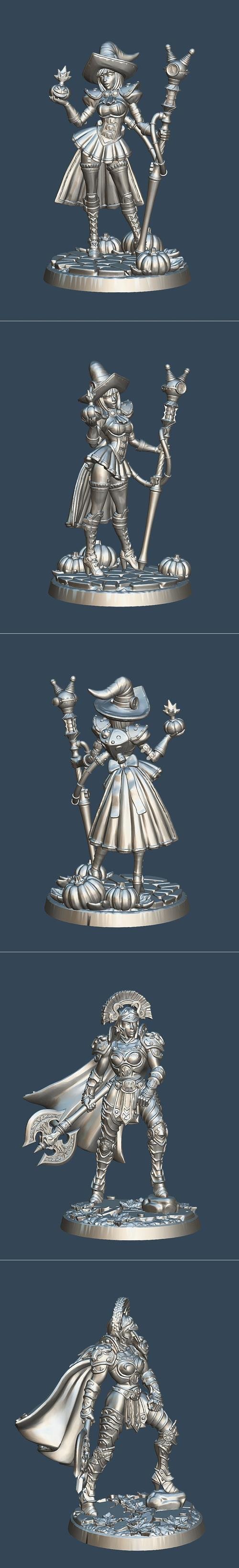 Magitek Witch and Daughter of Ares – 3D Print