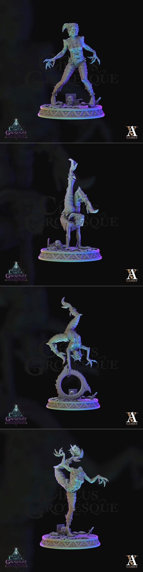 Archvillain Games - Circus Grotesque Acrobats – 3D Print