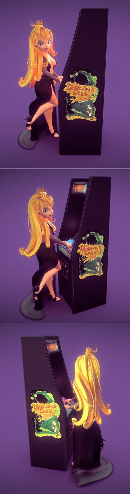 Princess Daphne - Dragons Lair – 3D Print