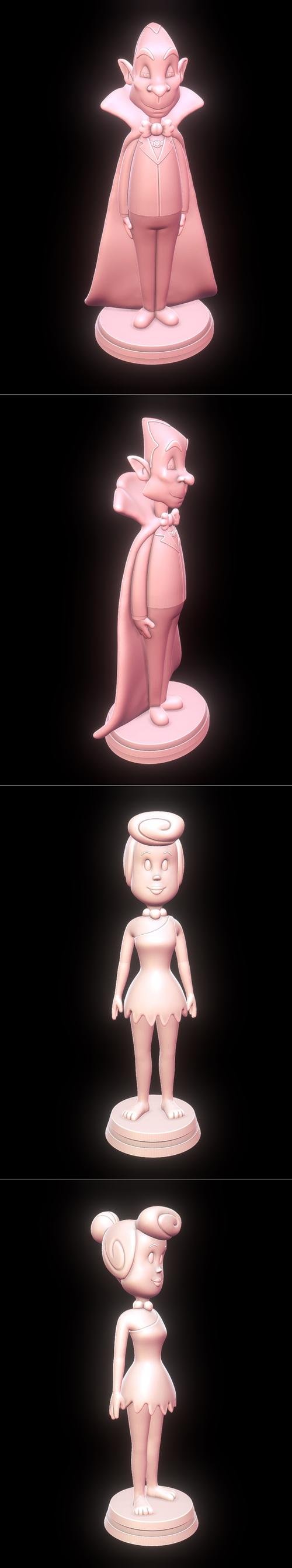 Drac - Monster Mash and Wilma Flintstone - The Flintstones – 3D Print