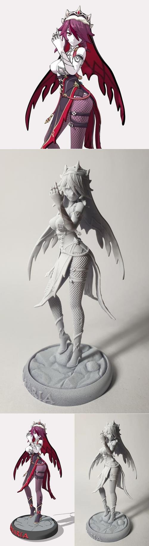 Genshin Impact - Rosaria – 3D Print