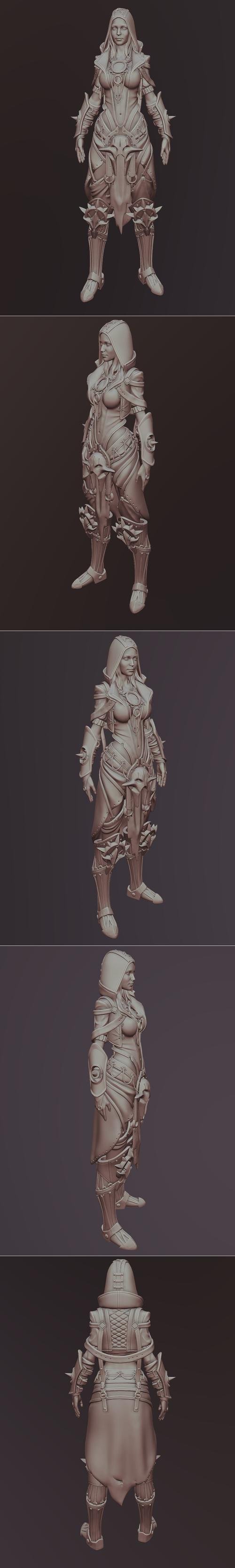 Fantasy Female Character 2 – 3D Print