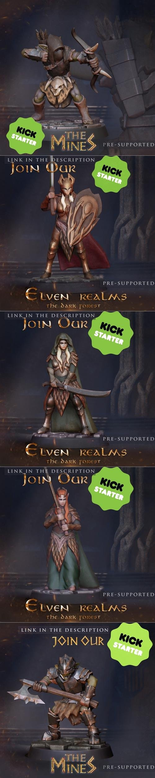 The Mines - Elven Realms The Dark Forest – 3D Print