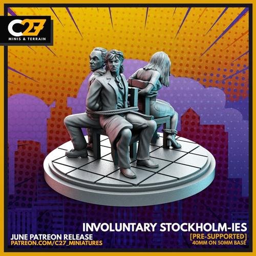 C27 Miniatures - Involuntary Stockholm-ies – 3D Print