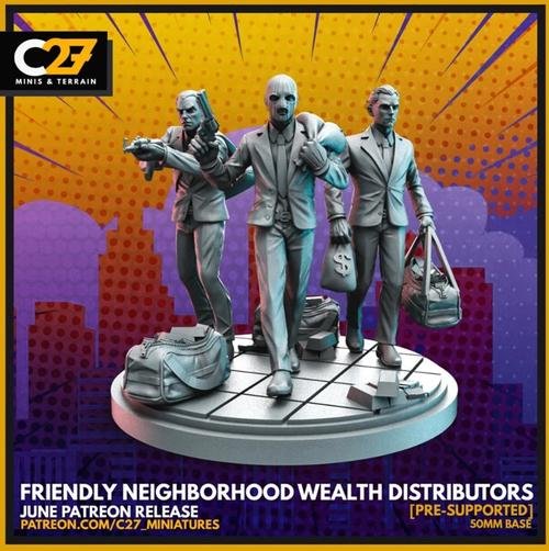 C27 Miniatures - Friendly Neighborhood Wealth Distributors – 3D Print