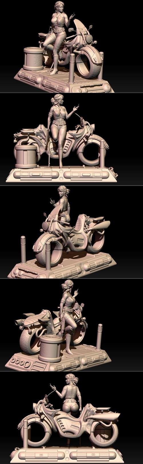 Ciri Cyberpunk style – 3D Print