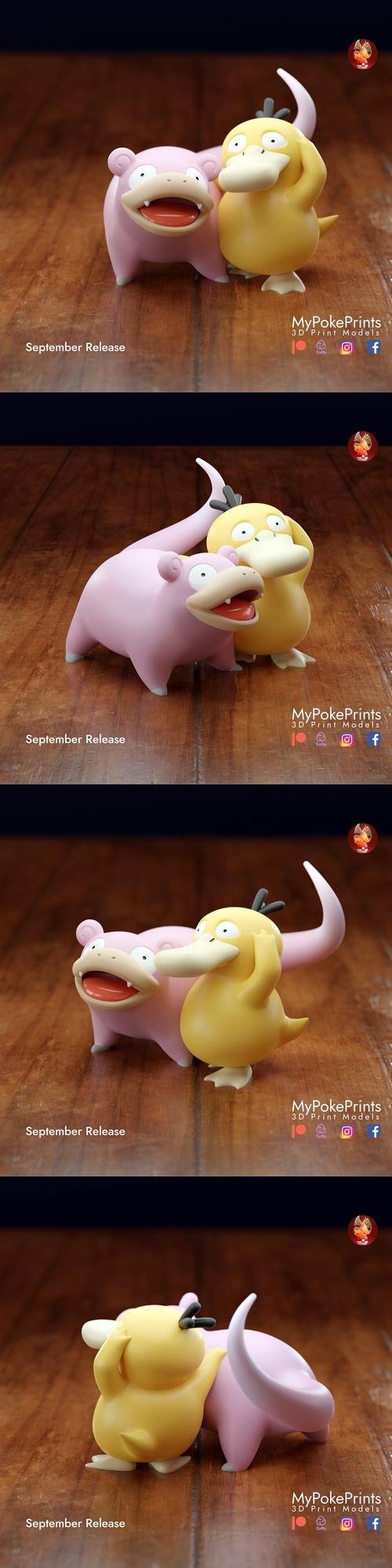 Slowpoke and Psyduck – 3D Print