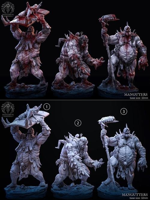 Man Eaters II - Mangutters – 3D Print