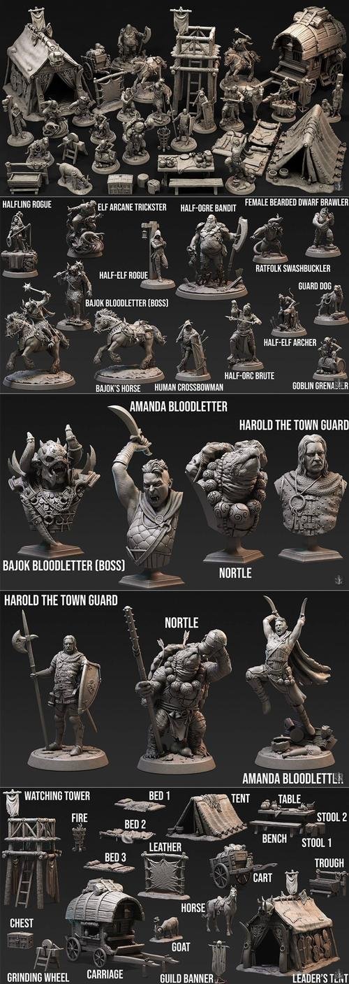 Loot Studios Miniatures - Toll Collectors August 2021 – 3D Print