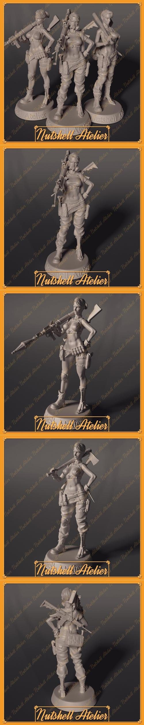 Nutshell Atelier - Post Apocalypse girl – 3D Print