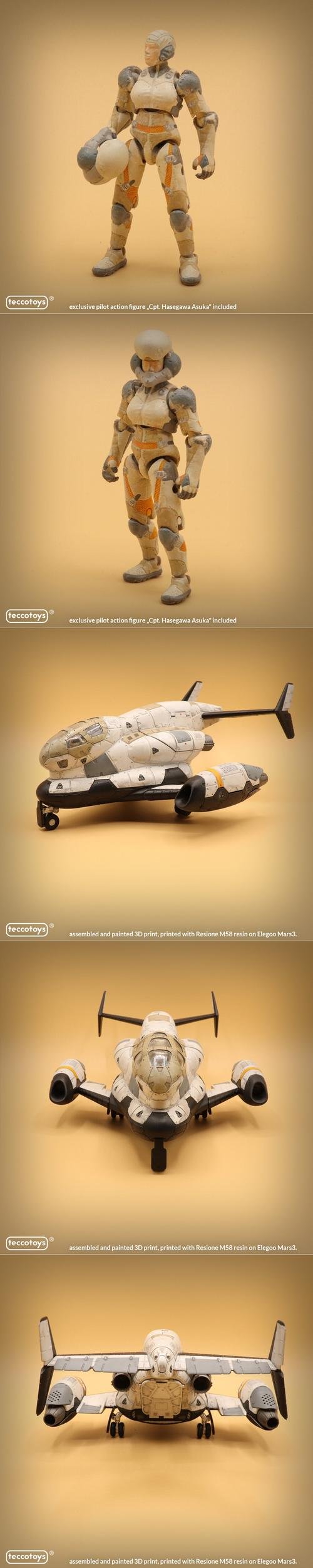 Teccotoys Shuttle Hinotsubasa – 3D Print