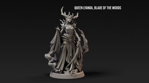 Loot Studios Miniatures - Queen Lyanda Blade of the Woods – 3D Print