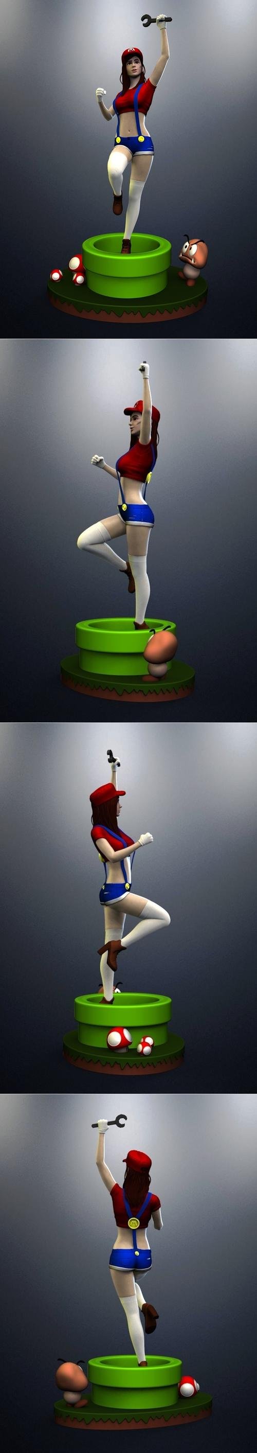 Nico3D-Art - Super Mario Girl – 3D Print
