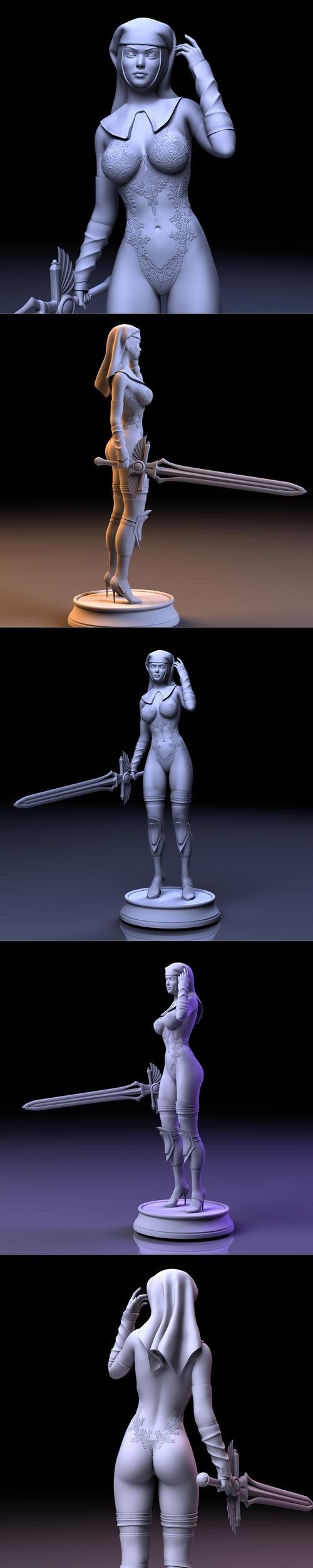 Naughty Nun – 3D Print