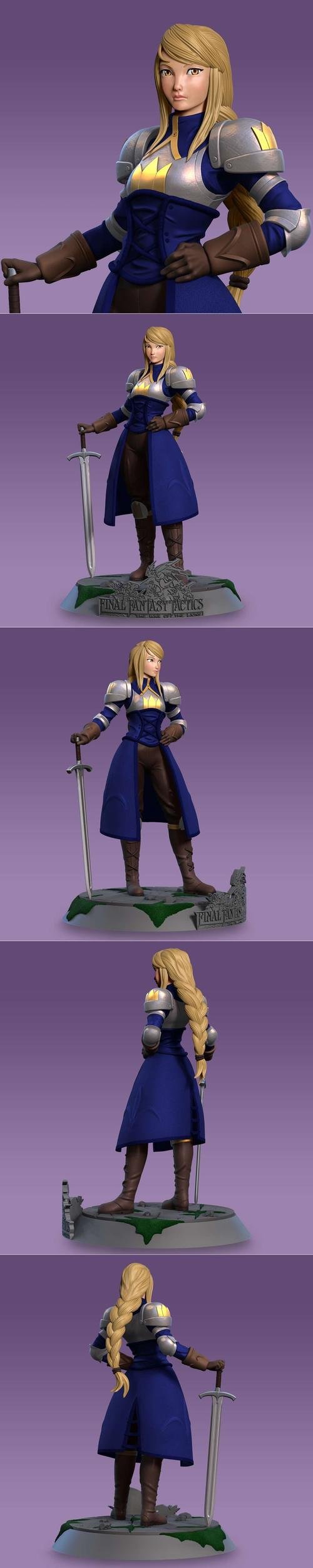 Agrias Oaks - FF Tactics – 3D Print