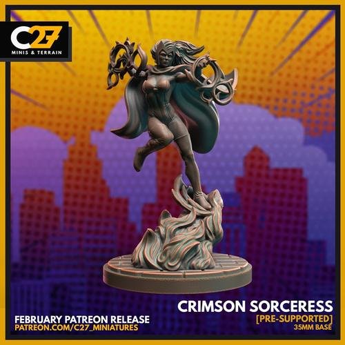 Feiticeira Escarlate - Crimson Sorceress – 3D Print