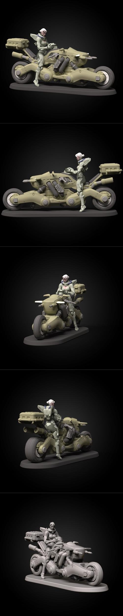 Alexei Konev - Sci Fi Rider – 3D Print